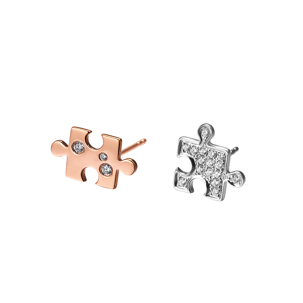 18K GOLD DIAMOND EARRING