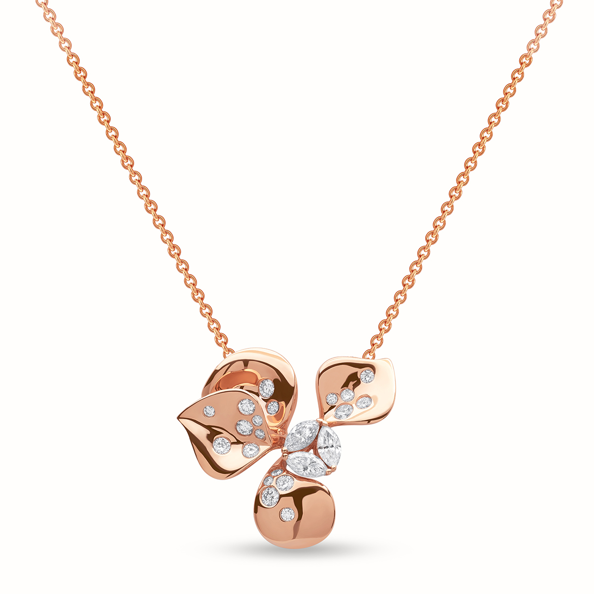 STENZHORN 18K GOLD DIAMOND NECKLACE