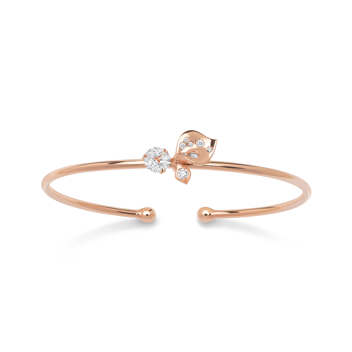 STENZHORN 18K GOLD DIAMOND BANGLE