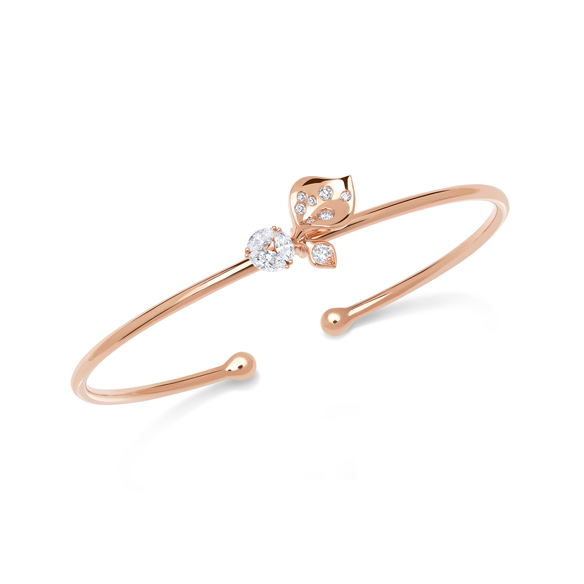 STENZHORN 18K GOLD DIAMOND BANGLE