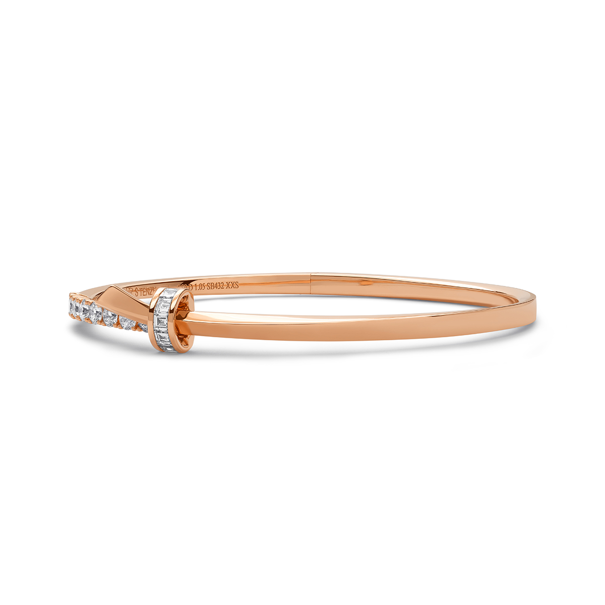 STENZHORN 18K GOLD DIAMOND BANGLE