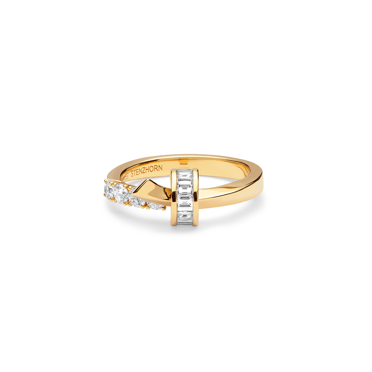 STENZHORN 18K GOLD DIAMOND RING