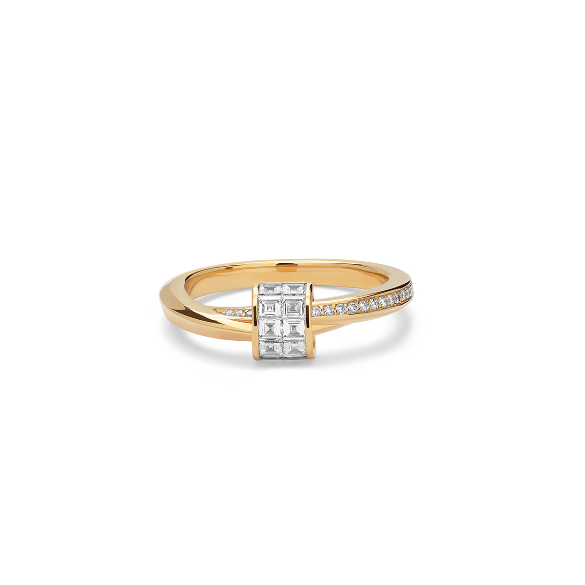 STENZHORN 18K GOLD DIAMOND RING