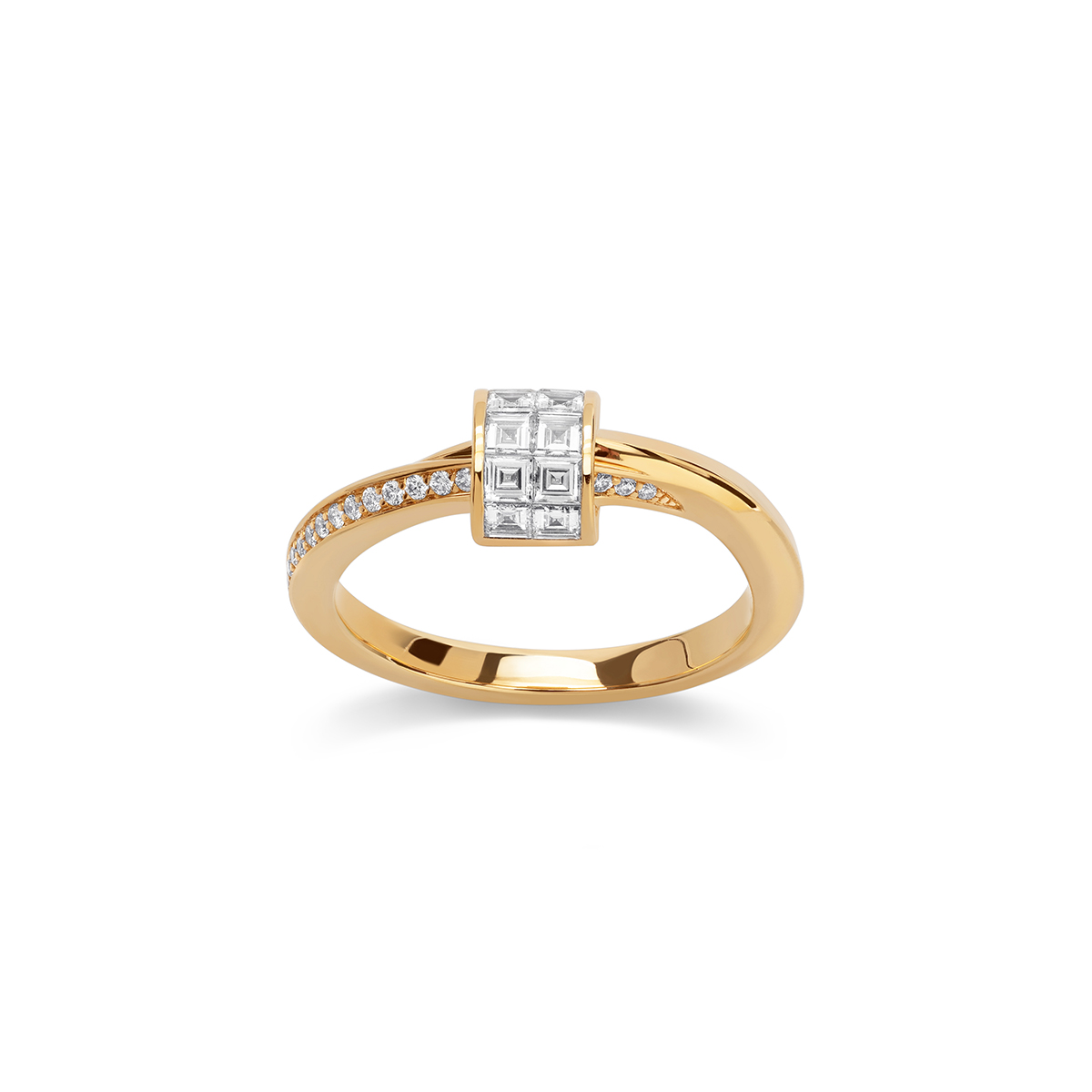 STENZHORN 18K GOLD DIAMOND RING