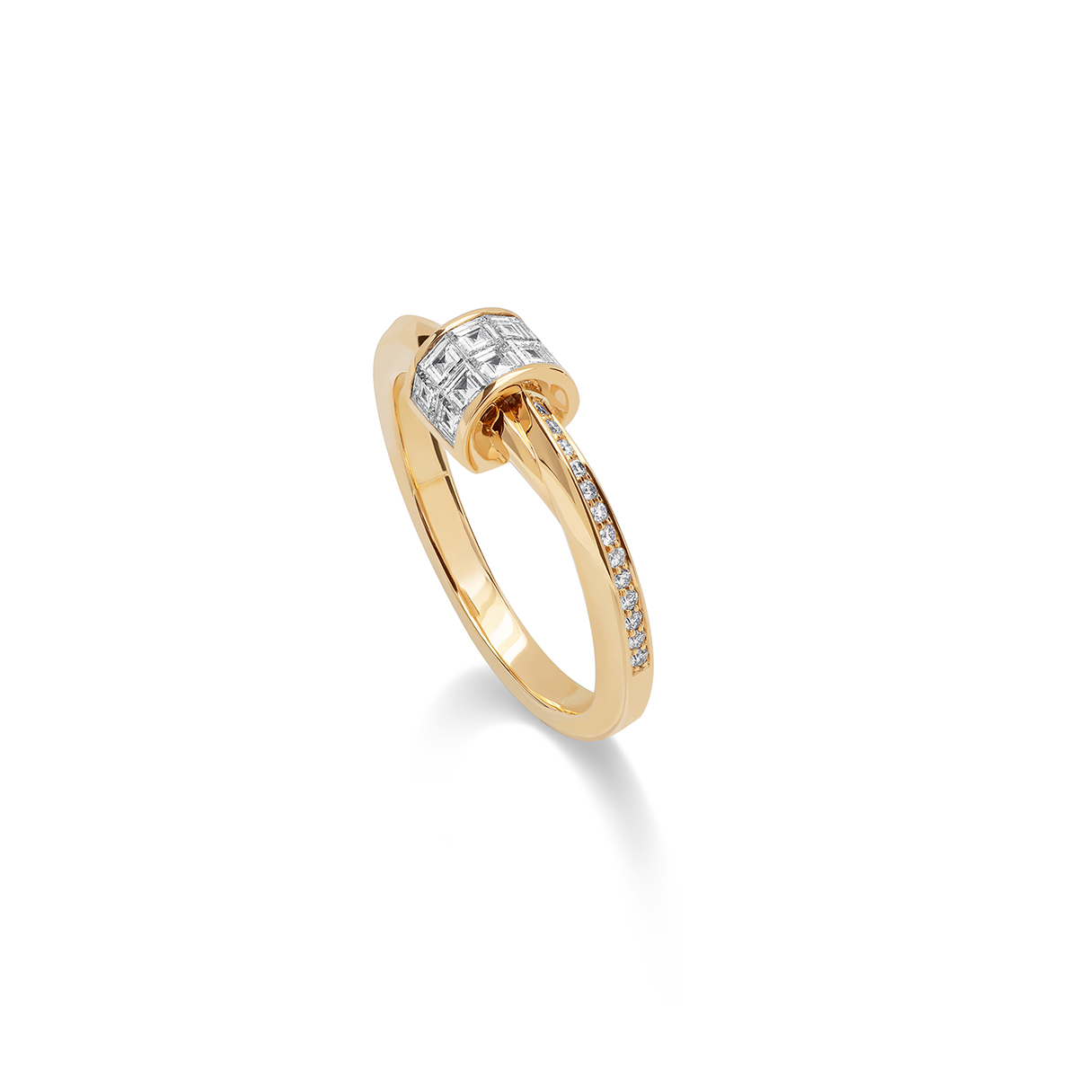 STENZHORN 18K GOLD DIAMOND RING