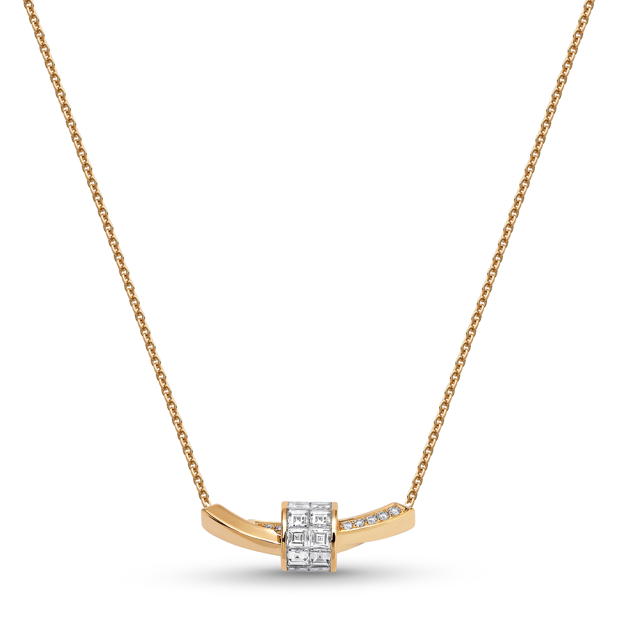 STENZHORN 18K GOLD DIAMOND NECKLACE