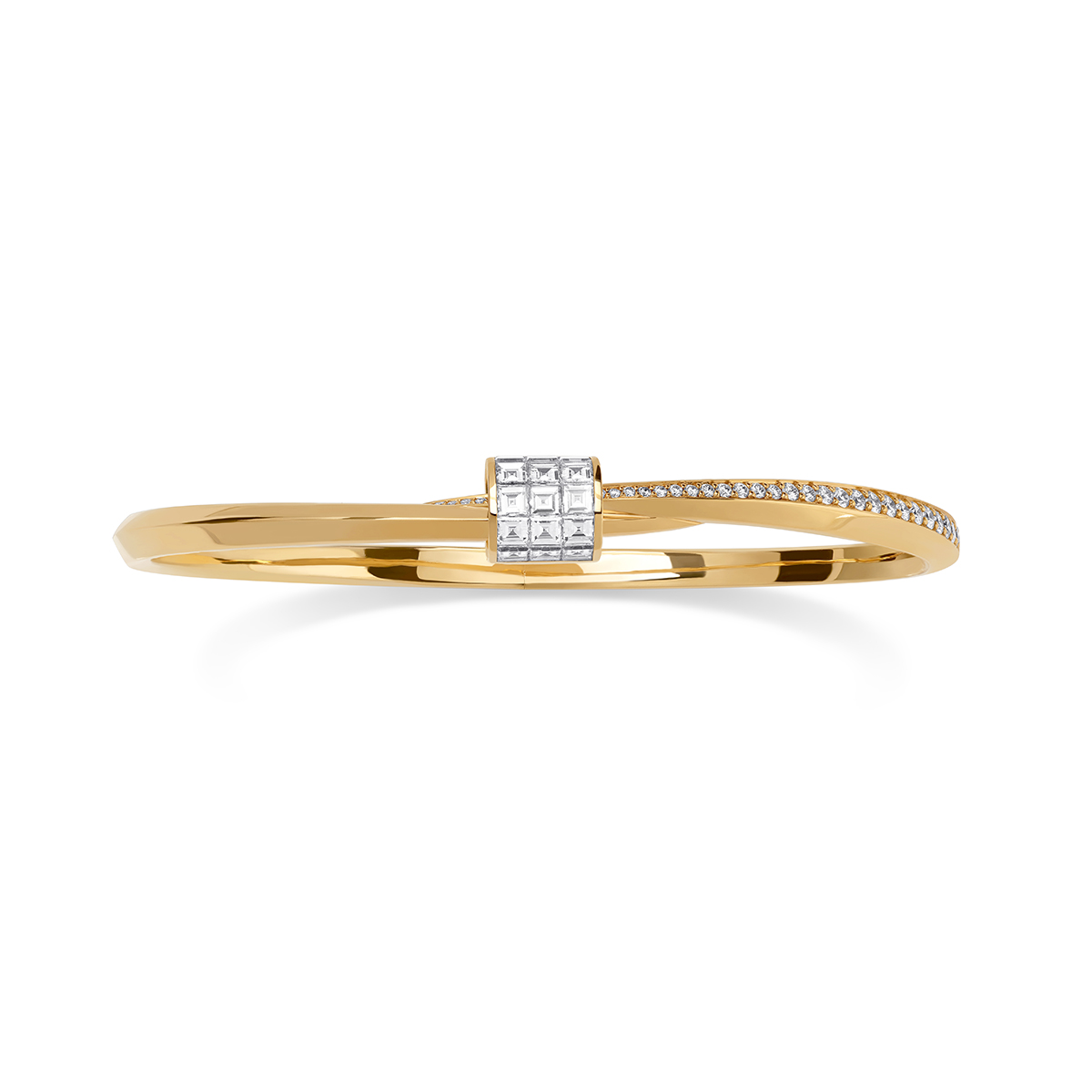 STENZHORN 18K GOLD DIAMOND BANGLE