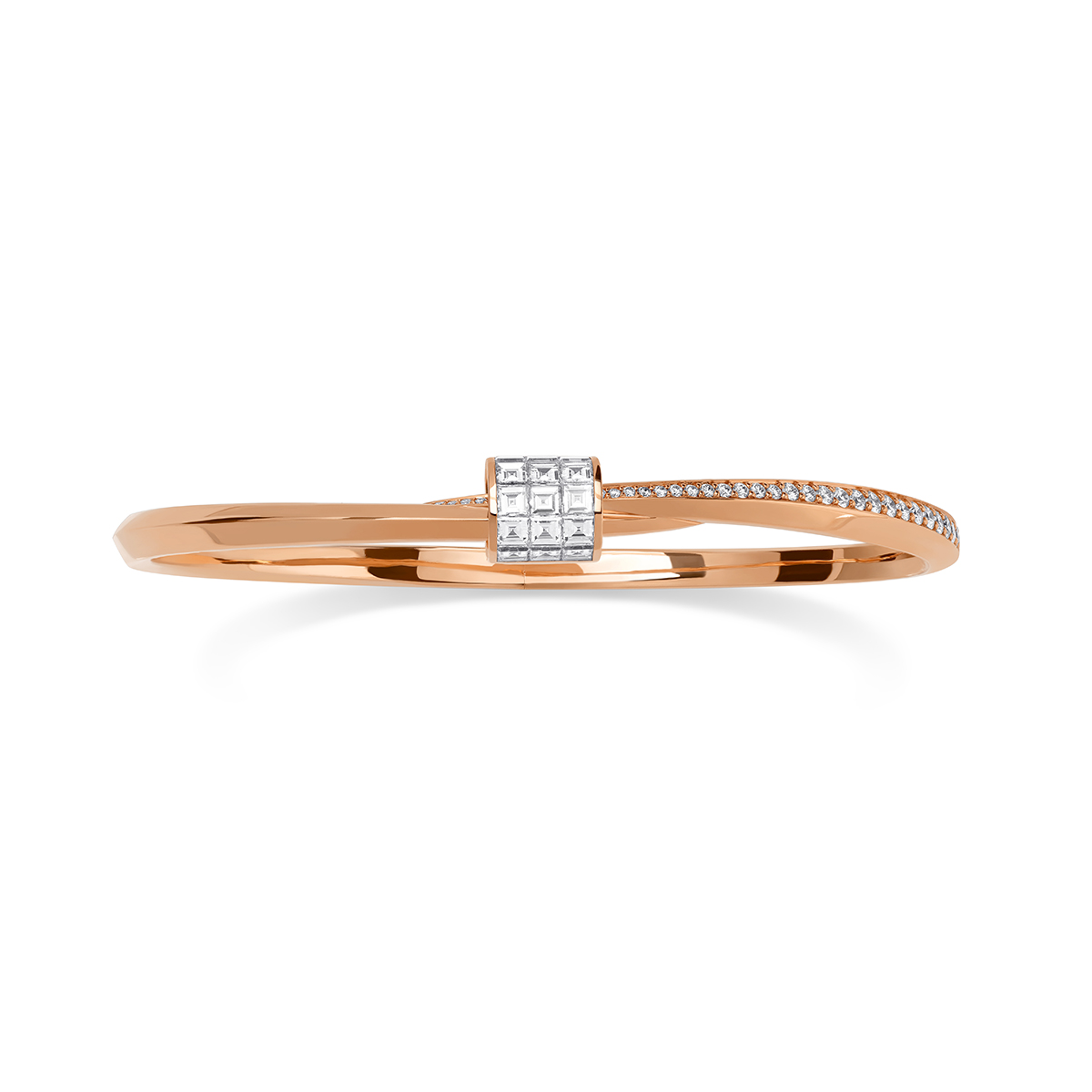 STENZHORN 18K GOLD DIAMOND BANGLE