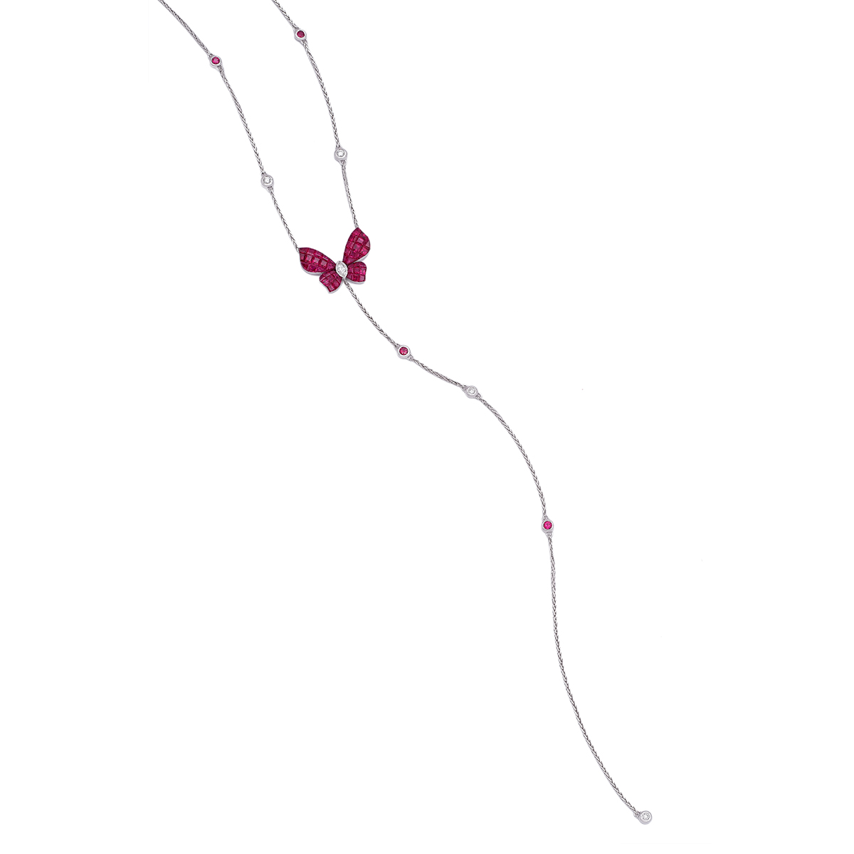 STENZHORN 18K GOLD RUBY NECKLACE