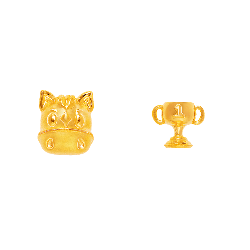 Chuk Kam Champion Racehorse Earrings