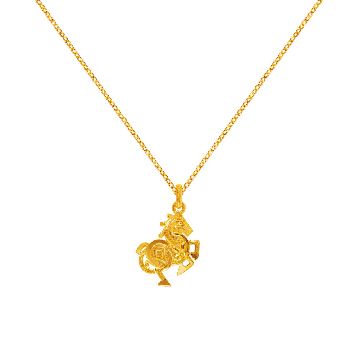 Chuk Kam Double-sided Horse Pendent
