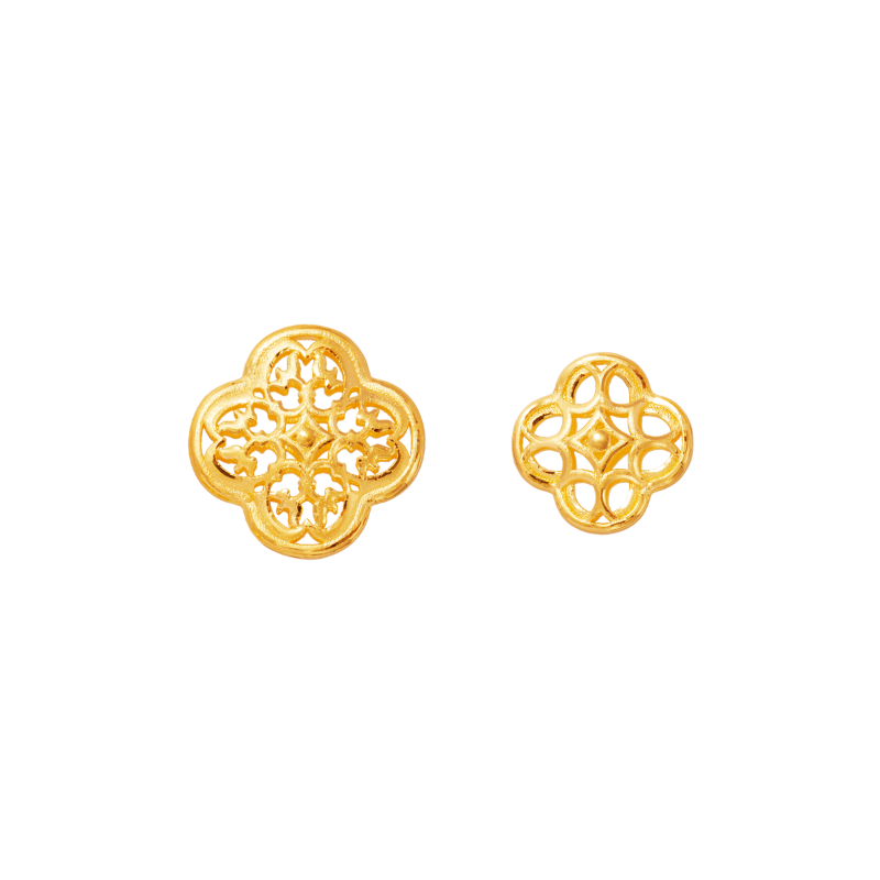 Chuk Kam Four-Leaf Clover Earrings