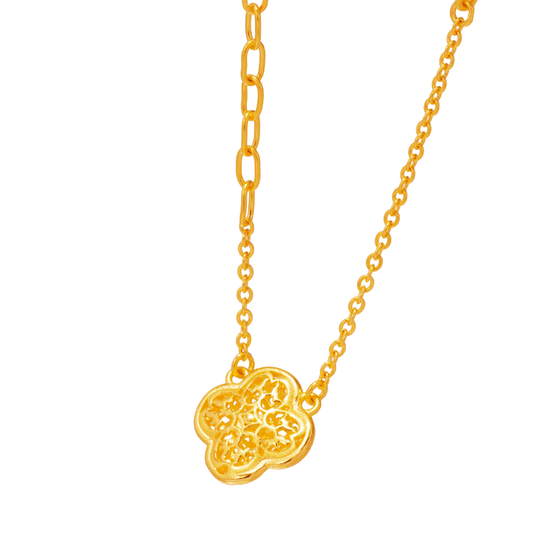 Chuk Kam Four-Leaf Clover Necklace