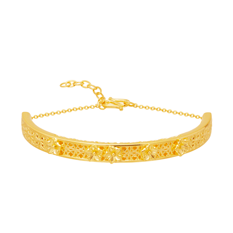 Chuk Kam Balloon Flower Bangle