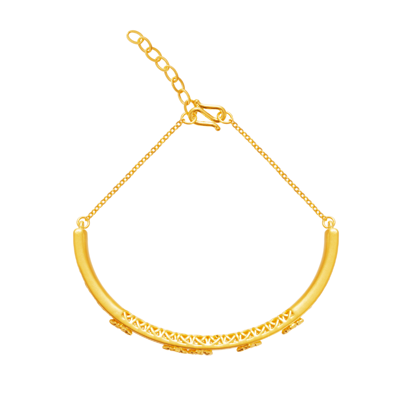 Chuk Kam Balloon Flower Bangle