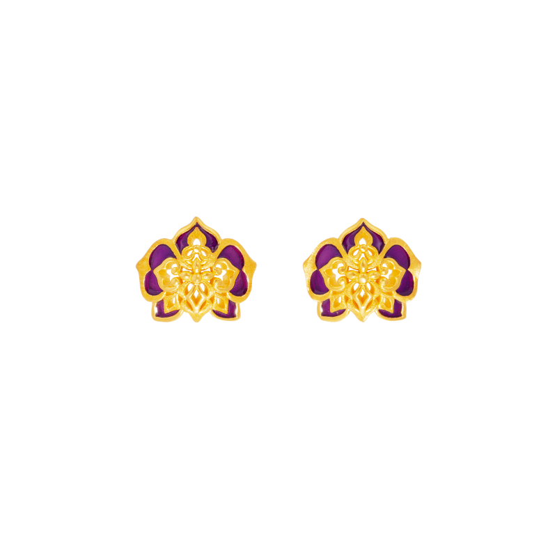 Chuk Kam Moth Orchid Earrings
