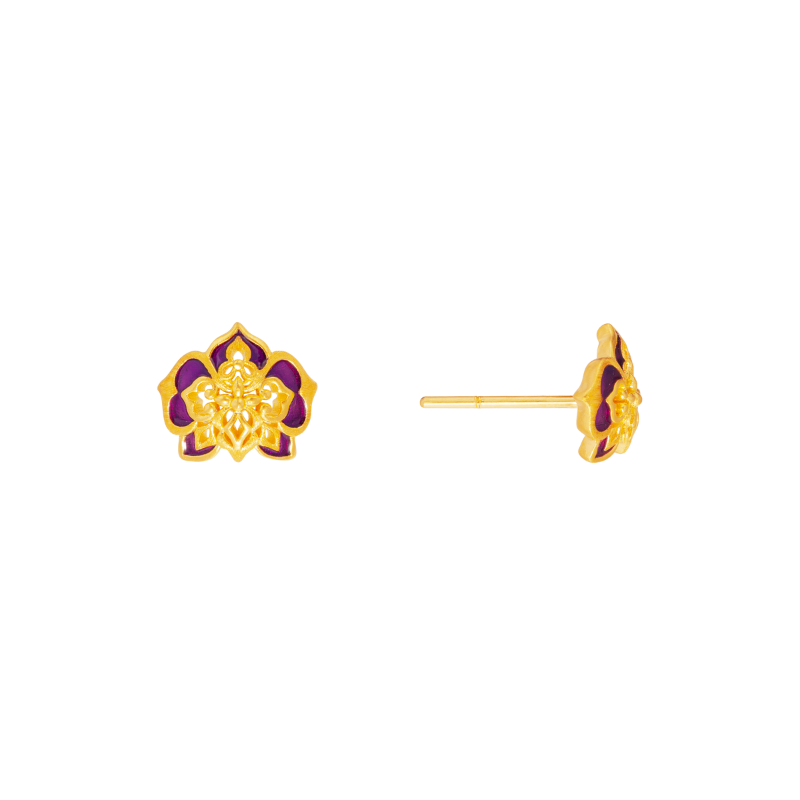 Chuk Kam Moth Orchid Earrings