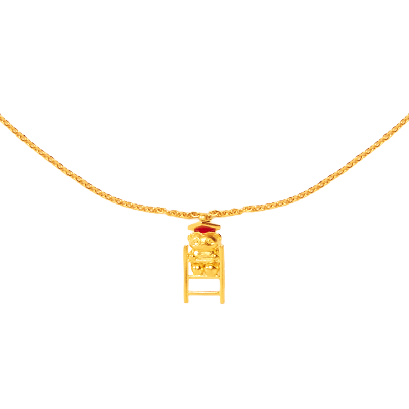 Panda Graduate Chuk Kam Pendant Necklace