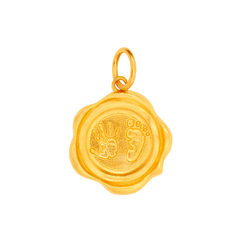 Baby Handprint and Footprint Chuk Kam Pendant