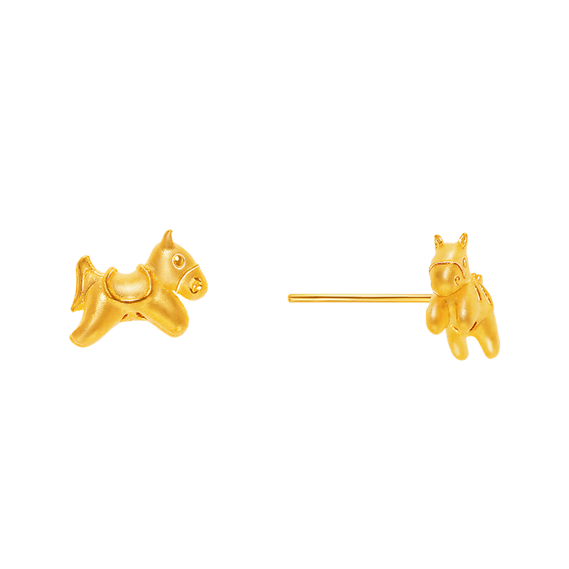Chuk Kam Leaping Horse Earrings