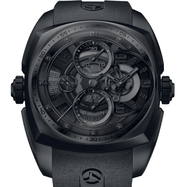 CYRUS 46mm TITANIUM & STEEL & DLC AUTOMATIC WATCH